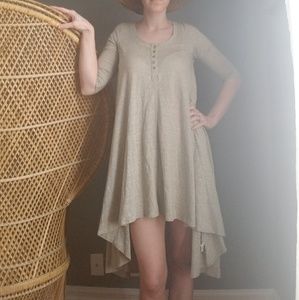 Free People Beach Drippy Jersey Dress Sage Small